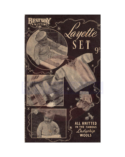 Bestway Knitting #83 - Layette Set Instant Download PDF 16 pages