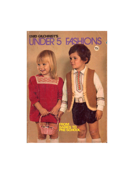 Enid Gilchrist Under 5 Fashions - Drafting Book 56 pages