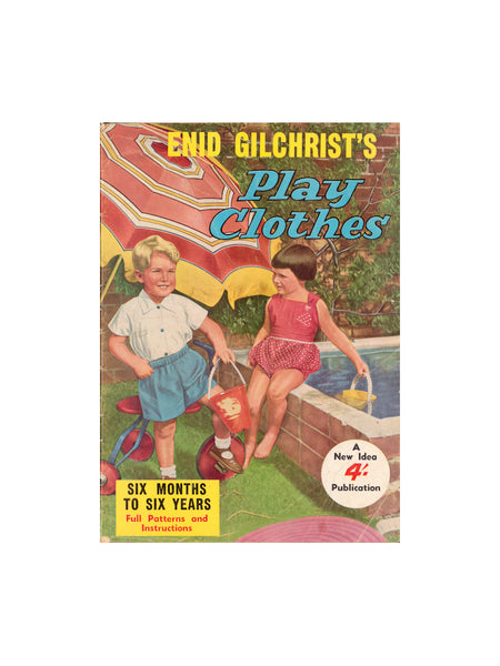 Enid Gilchrist's Play Clothes  - Drafting Book 52 pages