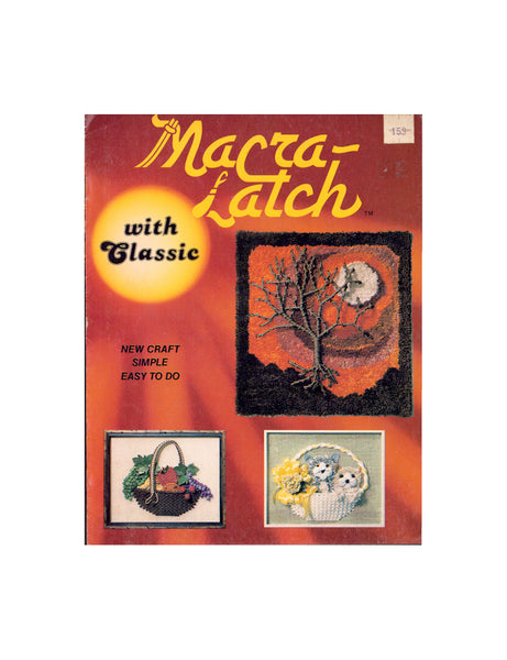 Macra-Latch - 5 vintage macrame wall hangings 8 pages