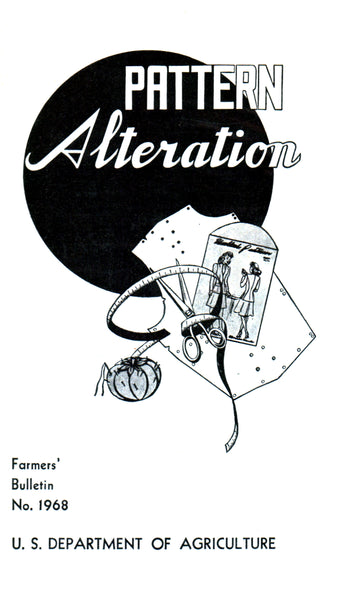 40s Pattern Alteration Book, Comprehensive Techniques with Photos and Diagrams by Margaret Smith, 40 pages, Digital Download