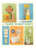 Judy's Quick 'N Easy Knots - Vintage Macrame Projects Patterns Instant Download PDF 32 pages