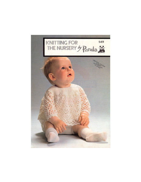 Panda 549 - Knitting for the Nursery - Knitting Patterns for Babies Instant Download PDF 16 pages