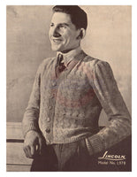 Lincoln 447 Hand-Knits for Youths - 40s Knitting Patterns for Young Men Instant Download PDF 16 pages