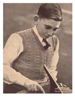 Lincoln 447 Hand-Knits for Youths - 40s Knitting Patterns for Young Men Instant Download PDF 16 pages