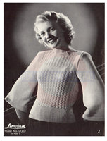 Lincoln 678 - 40s Knitting Patterns for Women's Jumpers, Blouse, Twin Set Instant Download PDF 20 pages