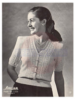 Lincoln 678 - 40s Knitting Patterns for Women's Jumpers, Blouse, Twin Set Instant Download PDF 20 pages