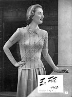 50s Twin-Prufe Book No 158, Knitting Patterns to Create Sweaters and Cardigans with Long and Short Sleeves, 16 pages Instant Download PDF