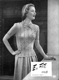 50s Twin-Prufe Book No 158, Knitting Patterns to Create Sweaters and Cardigans with Long and Short Sleeves, 16 pages Instant Download PDF