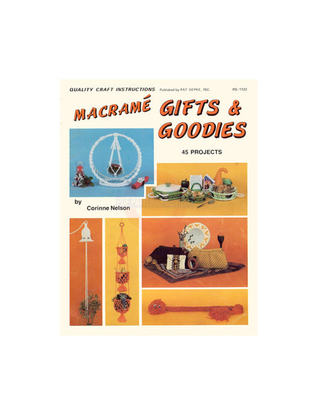 Macramé Gifts & Goodies - 45 vintage macrame patterns Instant Download PDF 32 pages
