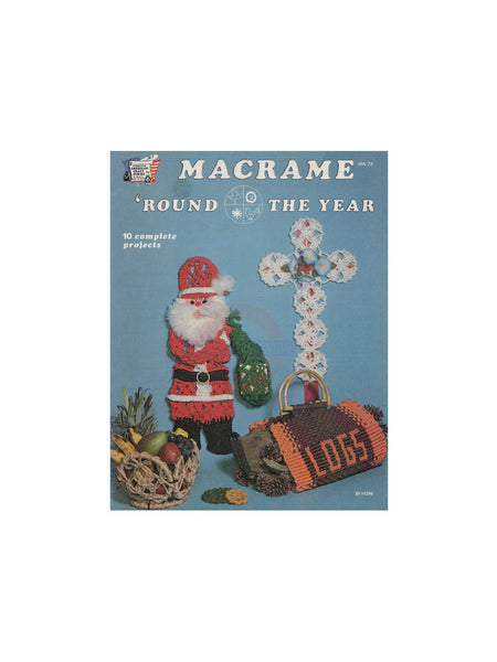 Macrame 'Round The Year - Ten Vintage 70s Macrame Holiday Patterns Instant Download PDF 16 pages