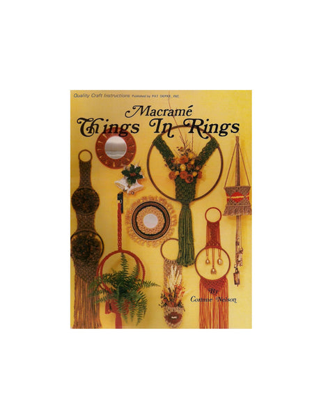 Macramé Things In Rings - Ring Based Macrame Projects Instant Download PDF 40 pages