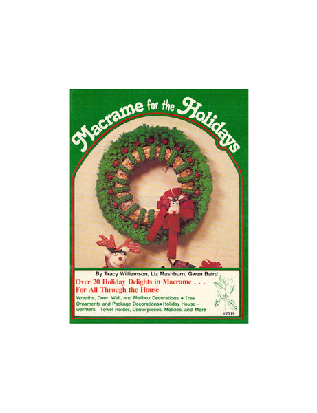Macrame for the Holidays - Vintage Holiday Macrame Projects Instant Download PDF 24 pages