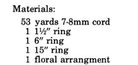 Vintage 70s Roulette & Balayette Aux Fleurs Macrame Wall Hangings Pattern Instant Download PDF 3 + 5 pages