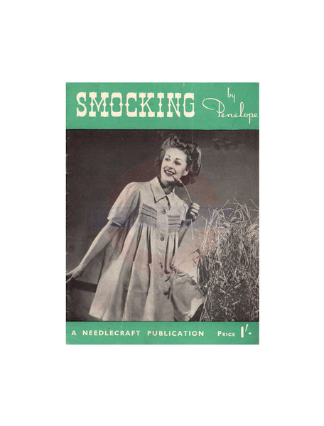 Smocking by Penelope - A Needlecraft Publication Instant Download PDF 15 pages