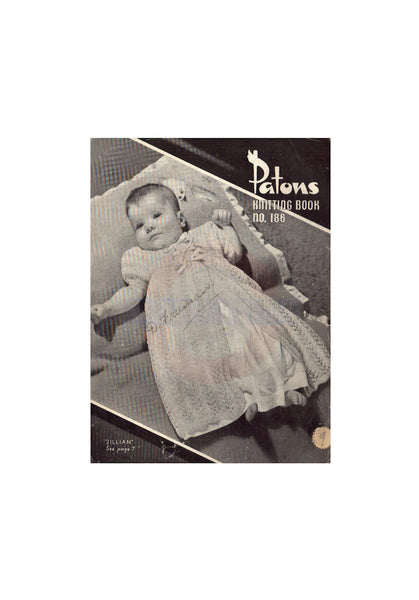 Patons Knitting Book 186 - Knitting Patterns for Babies  Instant Download PDF 20 pages