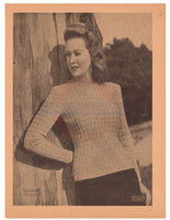 Patons 198 - 40s Knitting Patterns for Women's Jumpers, Sweaters and Cardigans Instant Download PDF 20 pages