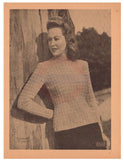 Patons 198 - 40s Knitting Patterns for Women's Jumpers, Sweaters and Cardigans Instant Download PDF 20 pages