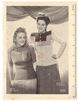 Patons 198 - 40s Knitting Patterns for Women's Jumpers, Sweaters and Cardigans Instant Download PDF 20 pages