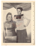 Patons 198 - 40s Knitting Patterns for Women's Jumpers, Sweaters and Cardigans Instant Download PDF 20 pages