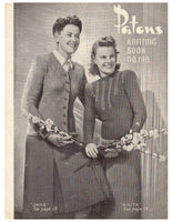 Patons 198 - 40s Knitting Patterns for Women's Jumpers, Sweaters and Cardigans Instant Download PDF 20 pages