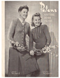 Patons 198 - 40s Knitting Patterns for Women's Jumpers, Sweaters and Cardigans Instant Download PDF 20 pages