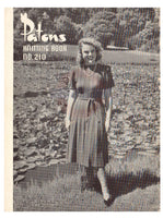 Patons 210 - 40s Knitting Patterns for Women's Jumpers, Sweaters, Vests, Cardigans, Dress Instant Download PDF 20 pages