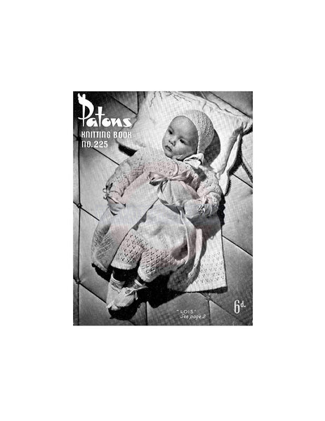 Patons 225 - 50s Knitting Patterns for Babies Instant Download PDF 20 pages