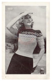 Patons 240  Scottish Fair Isles - 40s Knitting Patterns for Women Instant Download PDF 36 pages