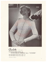 Patons 303 - 40s Knitting Patterns for Bed Jackets and Dress Instant Download PDF 24 pages