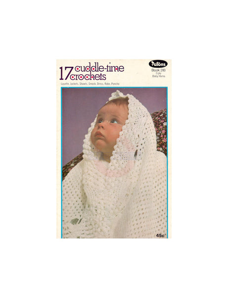 Patons 318 Patterns for Babies - Layette, Jackets, Shawls, Smock, Dress, Robe and Poncho Instant Download PDF 24 pages