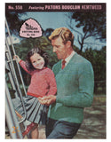 Patons 558 Knitting Book - Knitting Patterns for Men's and Women's Sweaters, Jumpers and Cardigans - Instant Download PDF 16 pages