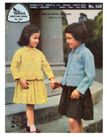 Patons 560 - Six 50s Crochet Patterns for Children's Clothes Instant Download PDF 16 pages