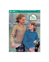Patons 605 - Knitting Patterns for Girls' Jumpers - Instant Download 20 PDF pages