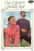 Patons 844 Summertime - Patterns for Knitted Pullovers and Jackets For Men and Women - Instant Download PDF 20 pages