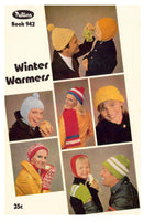 Patons 942 Winter Warmers - Cap, Helmet, Mitts, Balaclava and Scarf Patterns - Instant Download PDF 20 pages