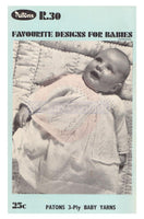 Patons R.30 - Knitting Designs for Babies Instant Download PDF 68 pages