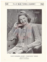 Patons & Baldwin Book 133 - 40s Knitting Patterns for Women's Jackets, Dressing Gown and Spencers - Instant Download PDF 20 pages