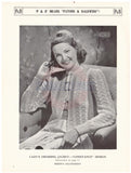 Patons & Baldwin Book 133 - 40s Knitting Patterns for Women's Jackets, Dressing Gown and Spencers - Instant Download PDF 20 pages