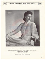 Patons & Baldwin Book 133 - 40s Knitting Patterns for Women's Jackets, Dressing Gown and Spencers - Instant Download PDF 20 pages