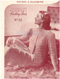Patons & Baldwin Book 133 - 40s Knitting Patterns for Women's Jackets, Dressing Gown and Spencers - Instant Download PDF 20 pages