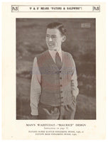Patons & Baldwin's Knitting Book 122 - 40s Knitting Patterns for Men Instant Download PDF 20 pages