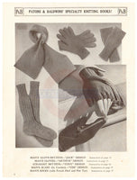 Patons & Baldwin's Knitting Book 122 - 40s Knitting Patterns for Men Instant Download PDF 20 pages