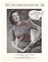 Patons & Baldwins' 128 - 40s Knitting Patterns for Women's Jumpers, Sweaters, Vests and Cardigans, Instant Download PDF 20 pages