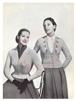 Patons & Baldwin Style - 50s Knitting Patterns for Jumpers/Sweaters and Cardigans for Women Instant Download PDF 32 pages