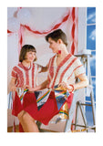 1980s Crocheted Adult Sweater And Child's Sweater Bust Size 36-40 Child's Chest Size 27 -32 Instant Download PDF 3 pages