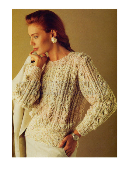 1980s Knitted Jumper Instant Download PDF 2 pages