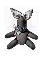 Vintage 50s Felted Rabbit Soft Toy Pattern Instant Download PDF