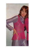 70s Crocheted Fringed Vest - Instant Download PDF 4 pages