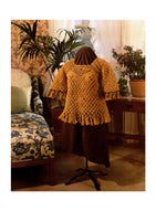 Vintage 1970s Macrame Sweater Instant Download PDF 3 pages